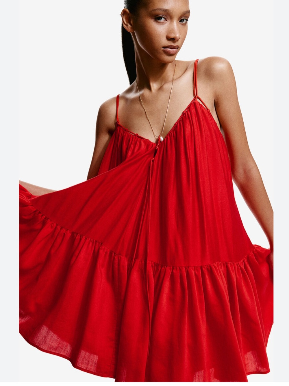 NWT H&M Tiered Mini Dress
